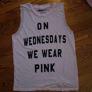 on wednesdays we wear pink tanktop